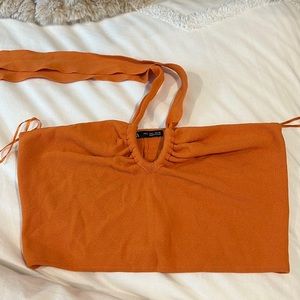 Zara crop halter top